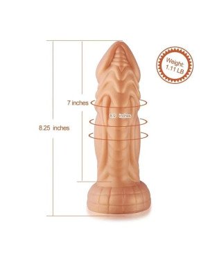 Силіконовий дилдо Hismith Slightly Curved Silicone Dildo Monster Series Силіконовий дилдо Hismith Slightly Curved Silicone Dildo Monster Series