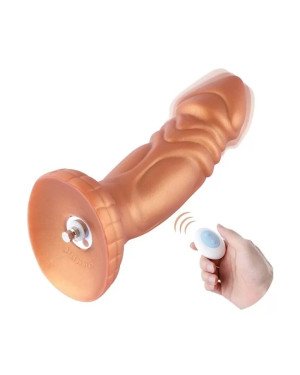 Силіконовий дилдо з вібрацією Hismith Slightly Curved Vibrating Silicone Dildo Monster Series