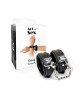 Наручники із екошкіри Art of Sex - Handcuffs Emoji, колір чорний Наручники із екошкіри Art of Sex - Handcuffs Emoji, колір чорний