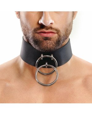 Чоловічий чокер із натуральної шкіри Art of Sex - Zane Collar