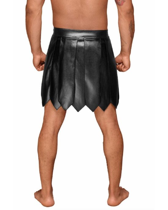 Чоловіча спідниця гладіатора Noir Handmade H053 Eco leather men's gladiator skirt - L Чоловіча спідниця гладіатора Noir Handmade H053 Eco leather men's gladiator skirt - L