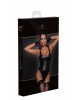 Боді Noir Handmade F244 Powerwetlook body with high cut bottom hem - M Боді Noir Handmade F244 Powerwetlook body with high cut bottom hem - M