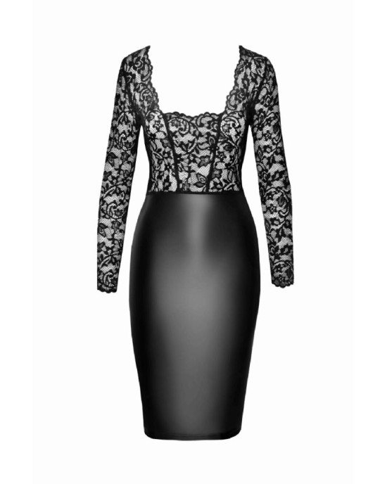 Сукня Noir Handmade F295 Euphoria lace and wetlook midi dress - XL Сукня Noir Handmade F295 Euphoria lace and wetlook midi dress - XL