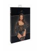 Боді Noir Handmade F296 Psyche bodysuit of lace and wetlook - S