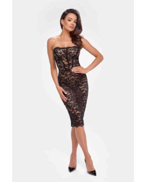 Сукня Noir Handmade F301 Catalyst lace up midi dress - S