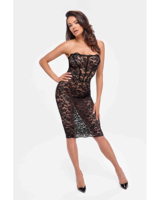 Сукня Noir Handmade F301 Catalyst lace up midi dress - 3XL Сукня Noir Handmade F301 Catalyst lace up midi dress - 3XL