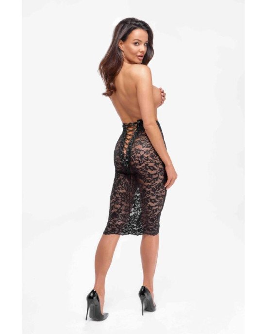 Спідниця Noir Handmade F302 Ambivalence lace up midi skirt - L Спідниця Noir Handmade F302 Ambivalence lace up midi skirt - L