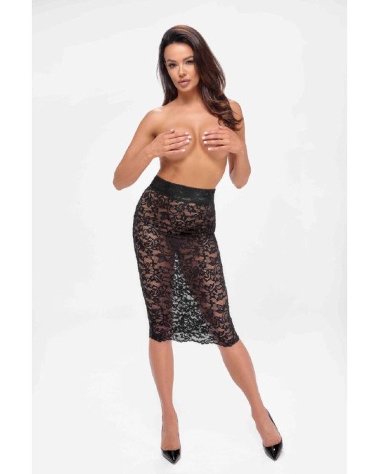 Спідниця Noir Handmade F302 Ambivalence lace up midi skirt - XL Спідниця Noir Handmade F302 Ambivalence lace up midi skirt - XL