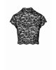 Топ Noir Handmade F303 Essence lace top with high collar - M