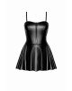 Сукня Noir Handmade F308 Dreamer wetlook corset mini dress with front zipper - S