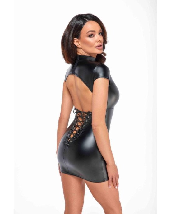 Сукня Noir Handmade F309 Fantasy wetlook mini dress with lace up back - XXL Сукня Noir Handmade F309 Fantasy wetlook mini dress with lace up back - XXL