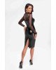 Сукня Noir Handmade F310 Sublime wetlook and flocked mesh midi dress - XL