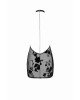 Сукня Noir Handmade F313 Mythos mini flocked mesh dress with jewelry rhinestone chain - XL Сукня Noir Handmade F313 Mythos mini flocked mesh dress with jewelry rhinestone chain - XL