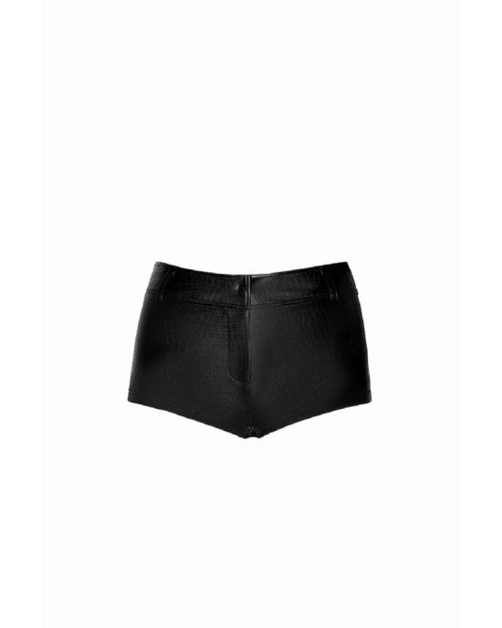 Шортики Noir Handmade F318 Wild crocodile printed wetlook shorts - XXL