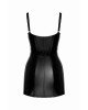 Сукня Noir Handmade F320 Starlet wetlook minidress with ring belt - XL Сукня Noir Handmade F320 Starlet wetlook minidress with ring belt - XL