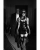 Сукня Noir Handmade F320 Starlet wetlook minidress with ring belt - XL Сукня Noir Handmade F320 Starlet wetlook minidress with ring belt - XL