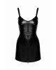 Сукня Noir Handmade F320 Starlet wetlook minidress with ring belt - XXL