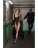 Боді Noir Handmade F322 Paparazzi elastic mesh body - XL