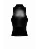 Топ Noir Handmade F324 Glam wetlook top with vinyl corset - XL Топ Noir Handmade F324 Glam wetlook top with vinyl corset - XL