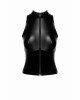 Топ Noir Handmade F324 Glam wetlook top with vinyl corset - 3XL Топ Noir Handmade F324 Glam wetlook top with vinyl corset - 3XL