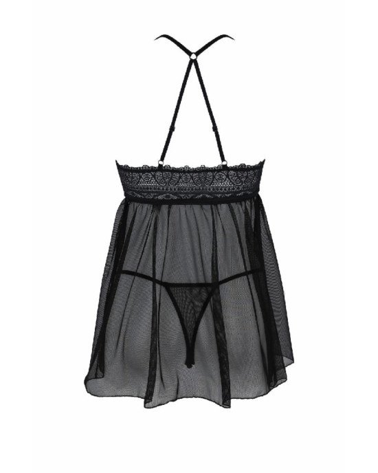 Пеньюар Passion KERRIA CHEMISE black S/M - ECO Passion Пеньюар Passion KERRIA CHEMISE black S/M - ECO Passion