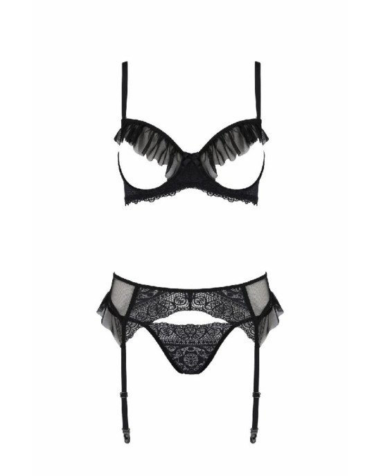 Комплект Passion KERRIA SET WITH OPEN BRA black XXL/XXXL - ECO Passion Комплект Passion KERRIA SET WITH OPEN BRA black XXL/XXXL - ECO Passion