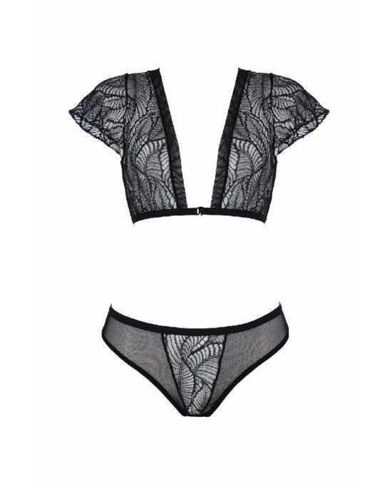 Комплект Passion LEAFA BIKINI black S/M - ECO Passion