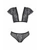 Комплект Passion LEAFA BIKINI black S/M - ECO Passion