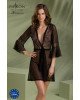 Пеньюар Passion LEAFA PEIGNOIR black L/XL - ECO Passion Пеньюар Passion LEAFA PEIGNOIR black L/XL - ECO Passion