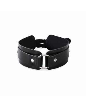 БДСМ нашийник з кільцем Art of Sex - Martina Collar with ring, натуральна шкіра, колір чорний БДСМ нашийник з кільцем Art of Sex - Martina Collar with ring, натуральна шкіра, колір чорний