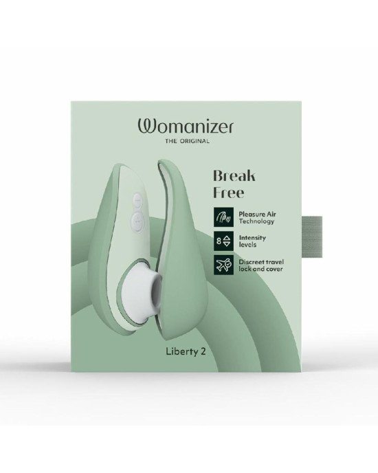 Вакуумний кліторальний стимулятор Womanizer Liberty 2 Sage Вакуумний кліторальний стимулятор Womanizer Liberty 2 Sage