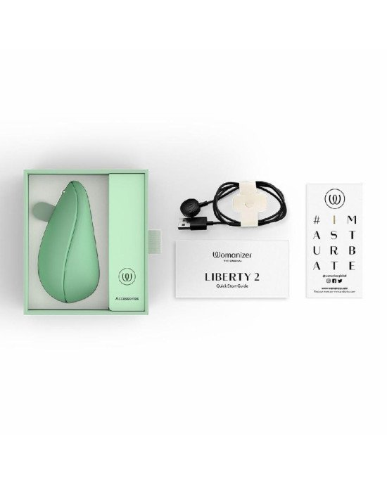 Вакуумний кліторальний стимулятор Womanizer Liberty 2 Sage Вакуумний кліторальний стимулятор Womanizer Liberty 2 Sage