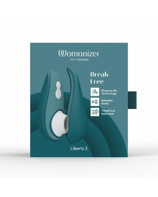 Вакуумний кліторальний стимулятор Womanizer Liberty 2 Dark Petrol Вакуумний кліторальний стимулятор Womanizer Liberty 2 Dark Petrol