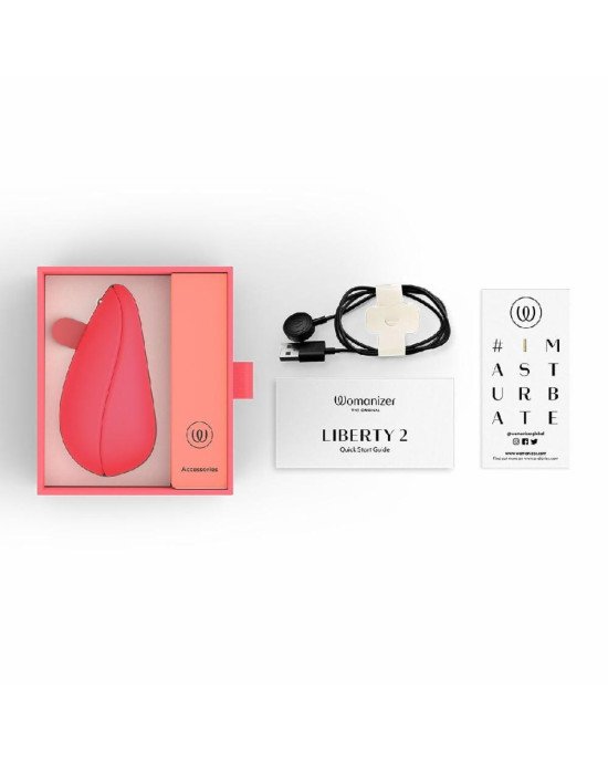 Вакуумний кліторальний стимулятор Womanizer Liberty 2 Vibrant Rose Вакуумний кліторальний стимулятор Womanizer Liberty 2 Vibrant Rose