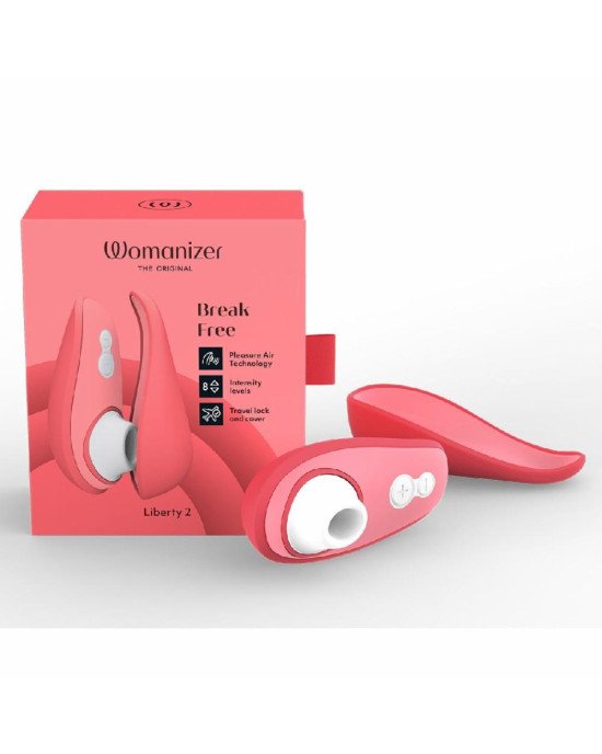 Вакуумний кліторальний стимулятор Womanizer Liberty 2 Vibrant Rose Вакуумний кліторальний стимулятор Womanizer Liberty 2 Vibrant Rose