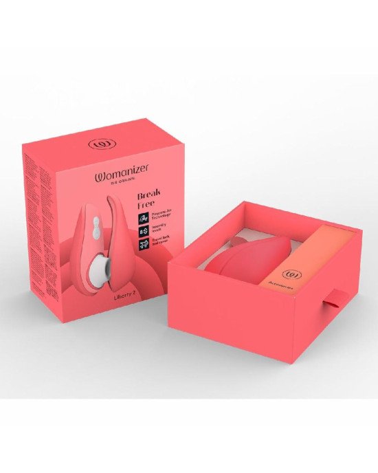 Вакуумний кліторальний стимулятор Womanizer Liberty 2 Vibrant Rose Вакуумний кліторальний стимулятор Womanizer Liberty 2 Vibrant Rose