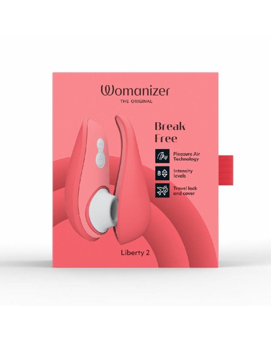Вакуумний кліторальний стимулятор Womanizer Liberty 2 Vibrant Rose Вакуумний кліторальний стимулятор Womanizer Liberty 2 Vibrant Rose