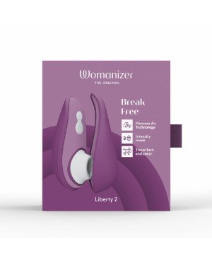 Вакуумний кліторальний стимулятор Womanizer Liberty 2 Purple Вакуумний кліторальний стимулятор Womanizer Liberty 2 Purple