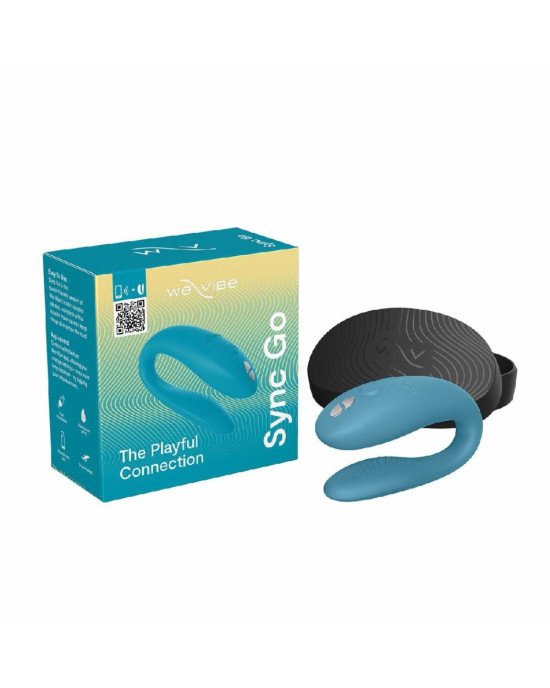 Смарт-вібратор для пар We-Vibe Sync GO Turquoise Смарт-вібратор для пар We-Vibe Sync GO Turquoise