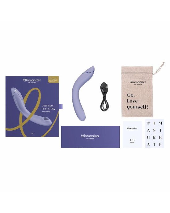 Вібратор для точки G з вакуумною стимуляцією Womanizer OG Lilac Вібратор для точки G з вакуумною стимуляцією Womanizer OG Lilac