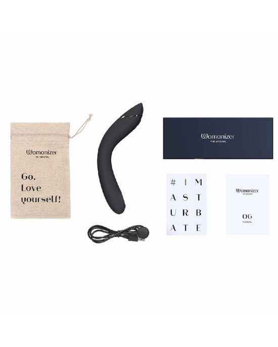 Вібратор для точки G з вакуумною стимуляцією Womanizer OG Dark Grey Вібратор для точки G з вакуумною стимуляцією Womanizer OG Dark Grey