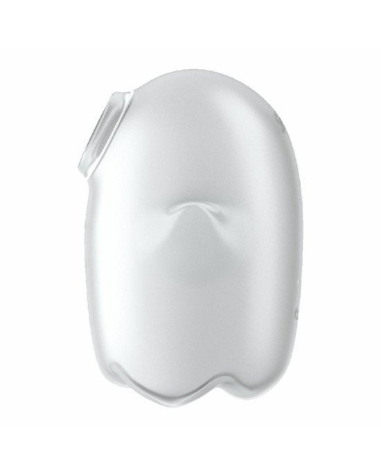 Вакуумний кліторальний стимулятор із вібрацією Satisfyer Glowing Ghost White Вакуумний кліторальний стимулятор із вібрацією Satisfyer Glowing Ghost White