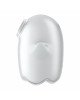 Вакуумний кліторальний стимулятор із вібрацією Satisfyer Glowing Ghost White Вакуумний кліторальний стимулятор із вібрацією Satisfyer Glowing Ghost White