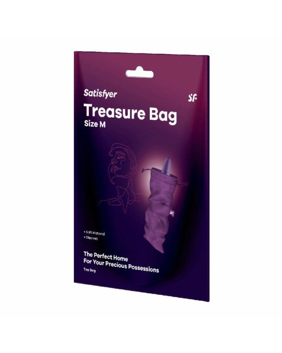 Мішечок для зберігання іграшок Satisfyer Treasure Bag M Violet Мішечок для зберігання іграшок Satisfyer Treasure Bag M Violet
