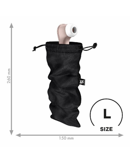 Мішечок для зберігання іграшок Satisfyer Treasure Bag L Black Мішечок для зберігання іграшок Satisfyer Treasure Bag L Black