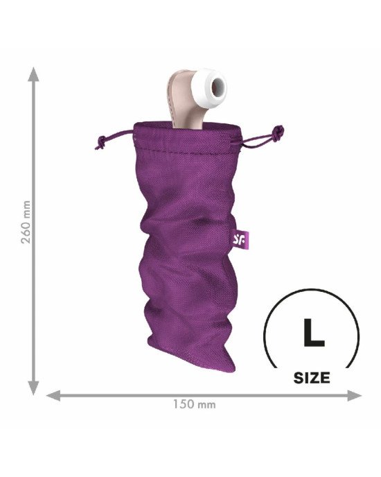 Мішечок для зберігання іграшок Satisfyer Treasure Bag L Violet Мішечок для зберігання іграшок Satisfyer Treasure Bag L Violet