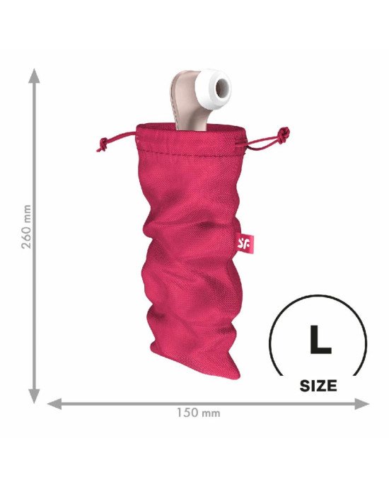 Мішечок для зберігання іграшок Satisfyer Treasure Bag L Pink Мішечок для зберігання іграшок Satisfyer Treasure Bag L Pink