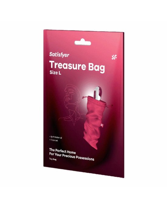 Мішечок для зберігання іграшок Satisfyer Treasure Bag L Pink Мішечок для зберігання іграшок Satisfyer Treasure Bag L Pink