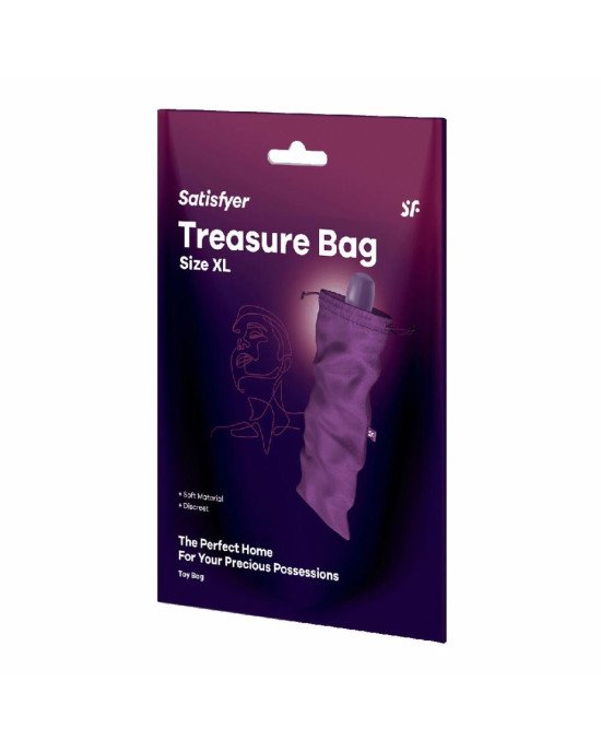 Мішечок для зберігання іграшок Satisfyer Treasure Bag XL Violet Мішечок для зберігання іграшок Satisfyer Treasure Bag XL Violet