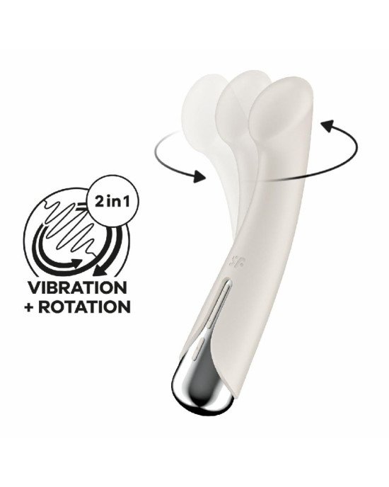 Вібратор Satisfyer Spinning G-Spot 1 Beige Вібратор Satisfyer Spinning G-Spot 1 Beige